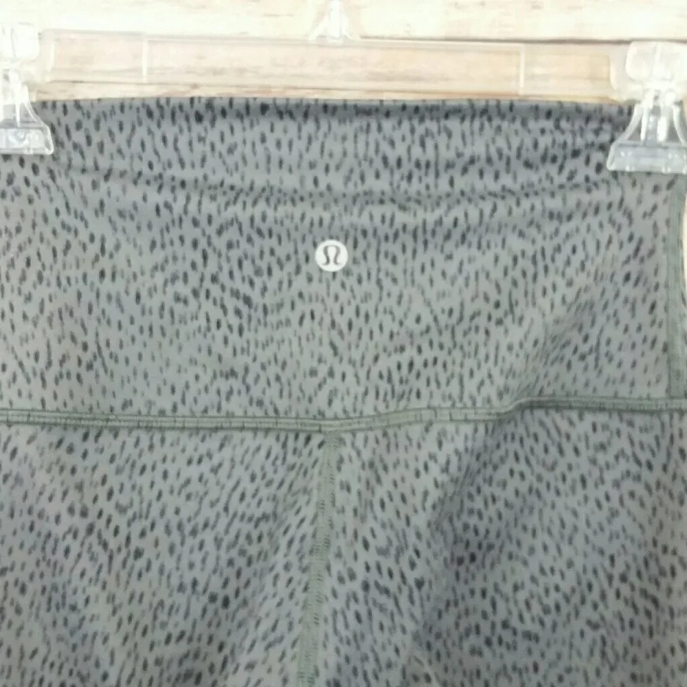 Lululemon Wunder Under Crop II Full-On Luon (Roll Down) Dottie Dash Slate Black - Picture 15 of 15